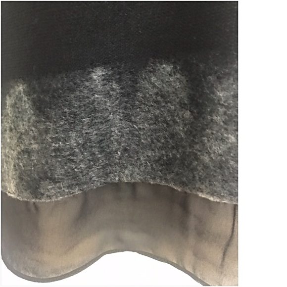 Chiffon Hem Black Knit Tunic Sweater SML - Picture 5 of 5